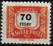 Hungary 1953 Numbers 70 F Multicolor Scott J224